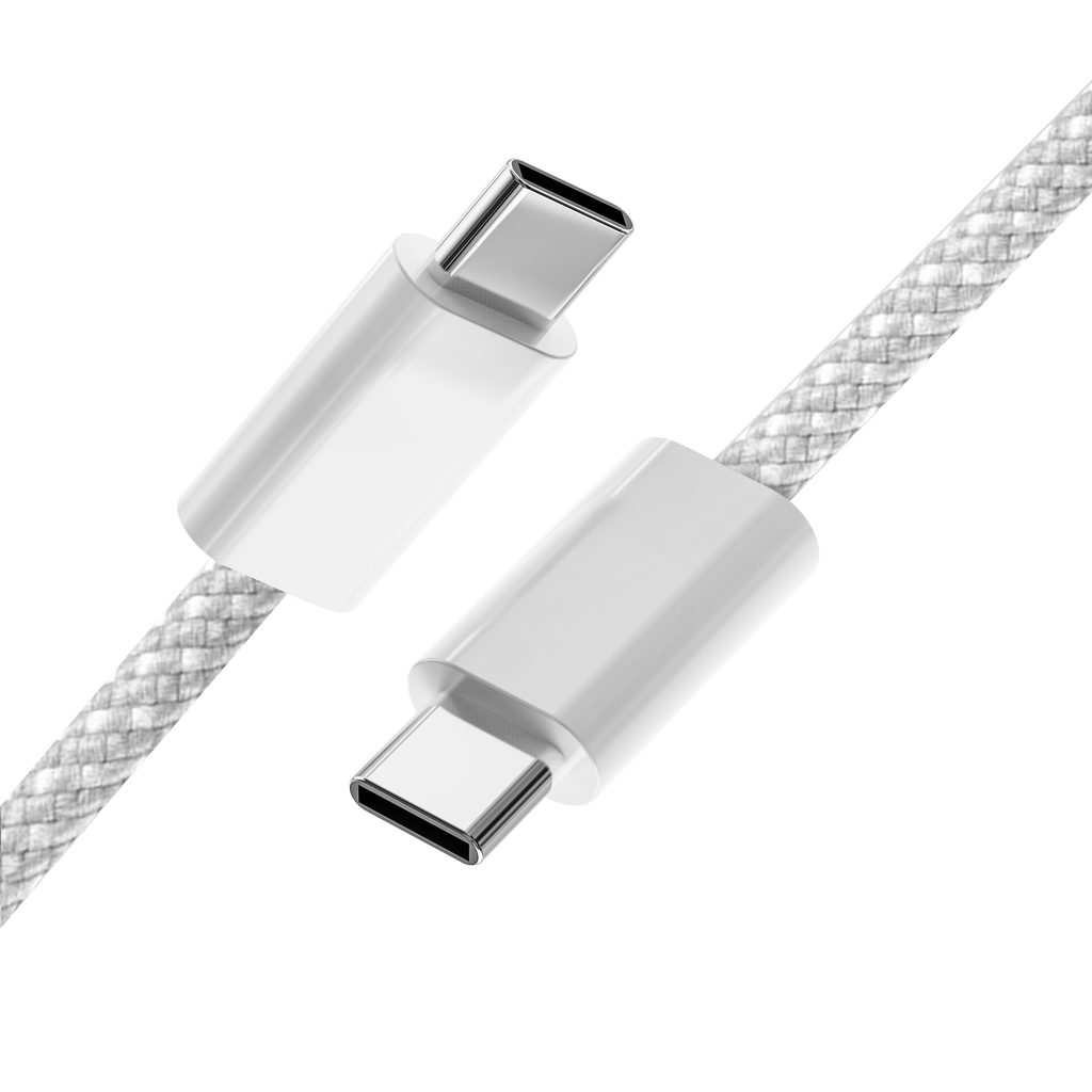 Câble de charge fin tressé USB-C / USB-C - 1.5m - 60W