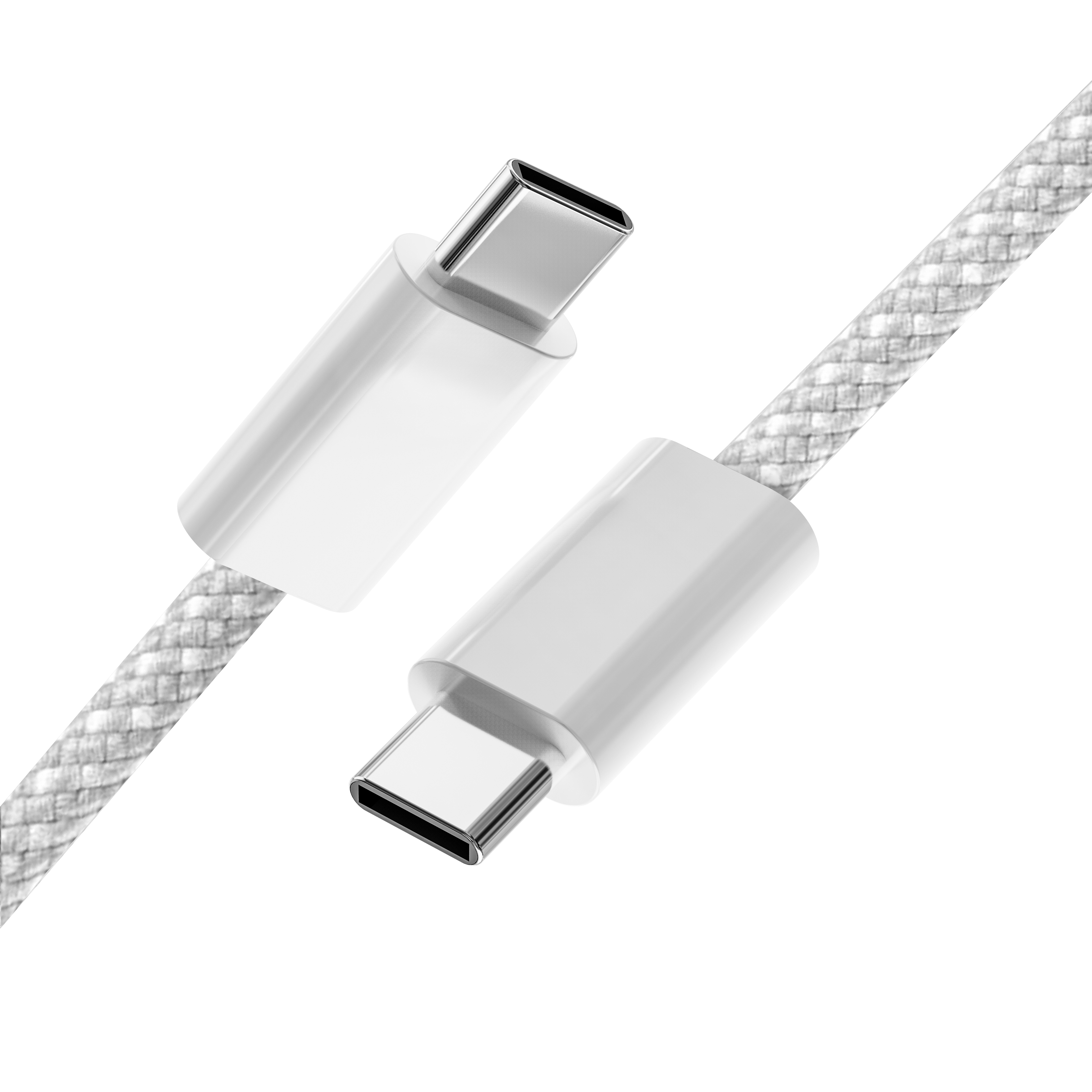 Câble de charge fin tressé USB-C / USB-C - 1.5m - 60W