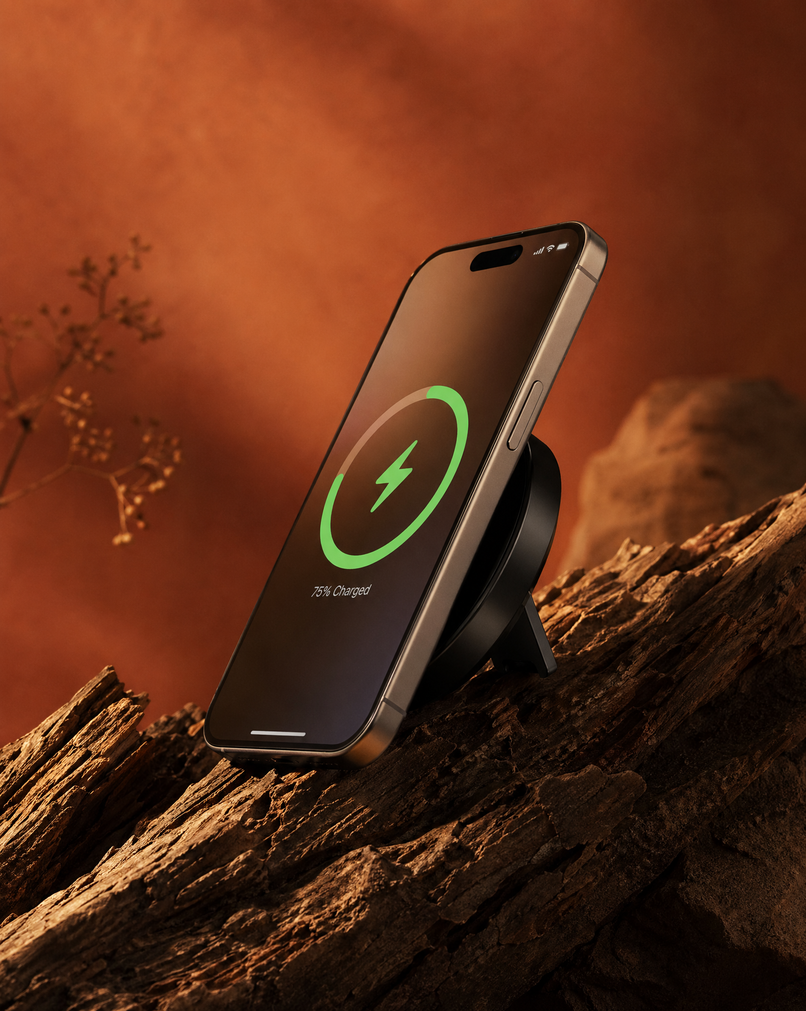 Chargeur compatible MagSafe 15W avec stand intégré