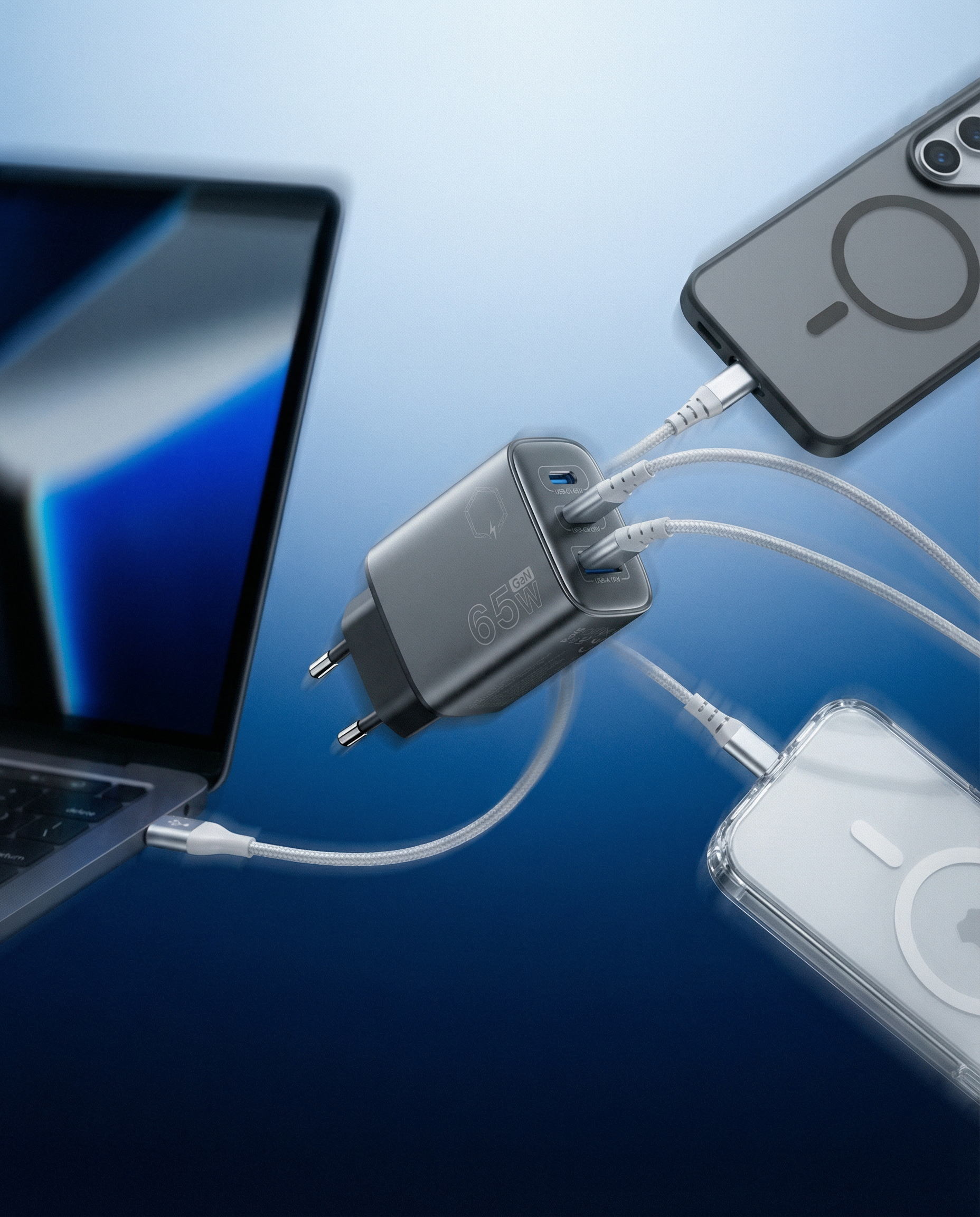 Ultra Powerful Smart Charger - GaN 65W