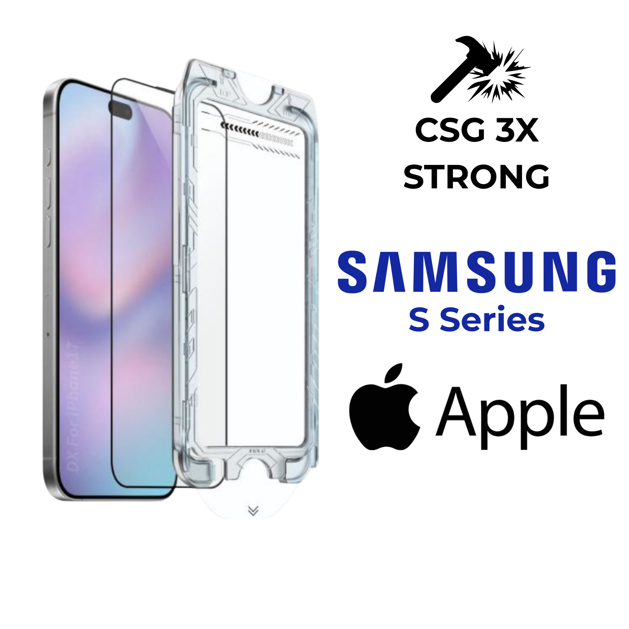 Reinforced Tempered Glass with installation kit
