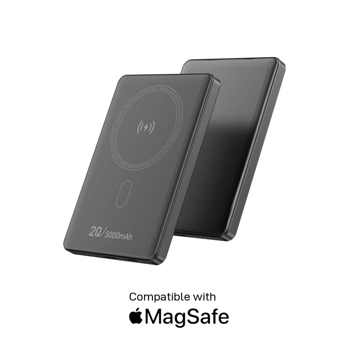 Power Bank magnétique sans fil 5000mAh 5V Chargeur portable pour smartphone Power Bank magnétique sans fil 5000mAh 5V Chargeur portable pour smartphone
