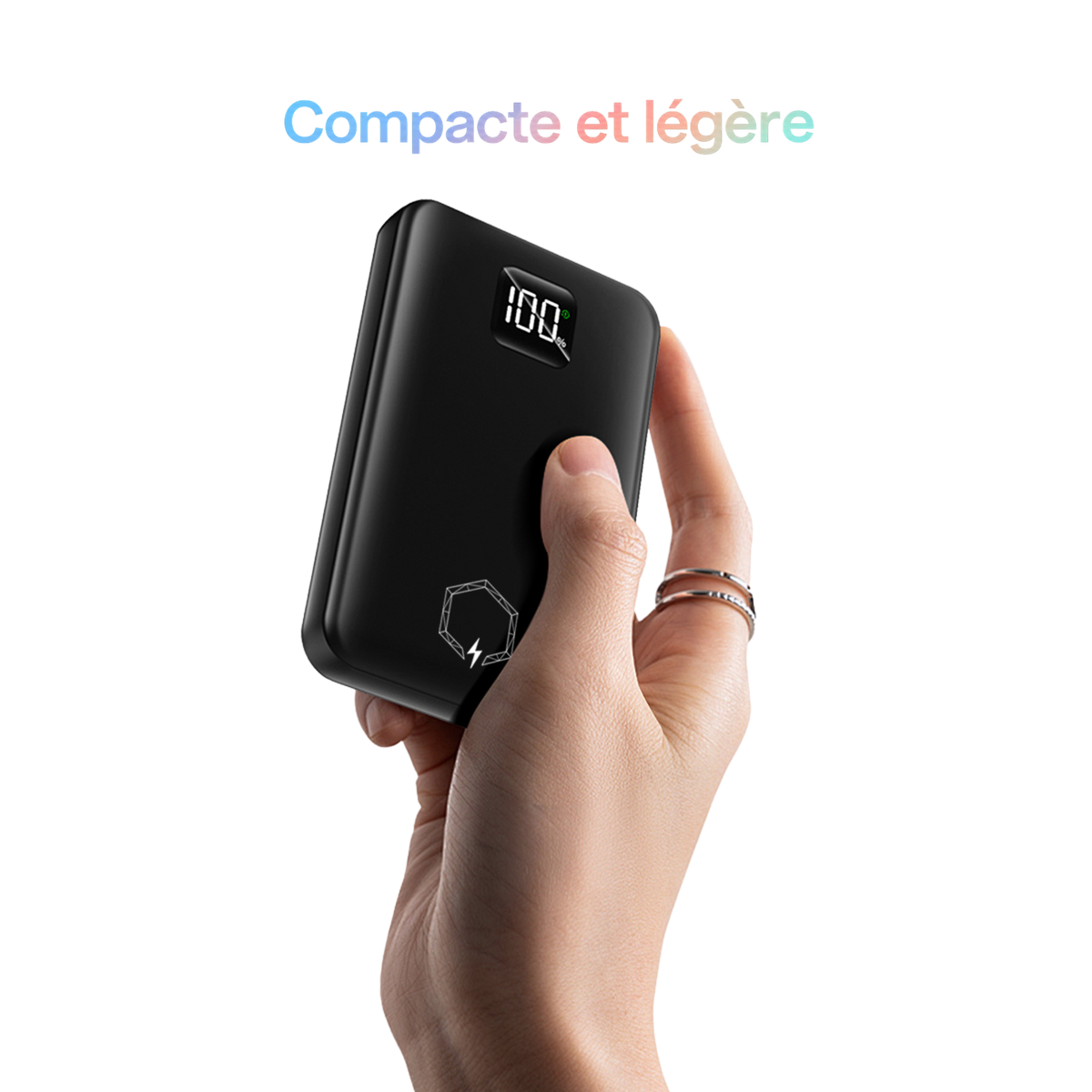 Powerbank compacte câbles intégrés