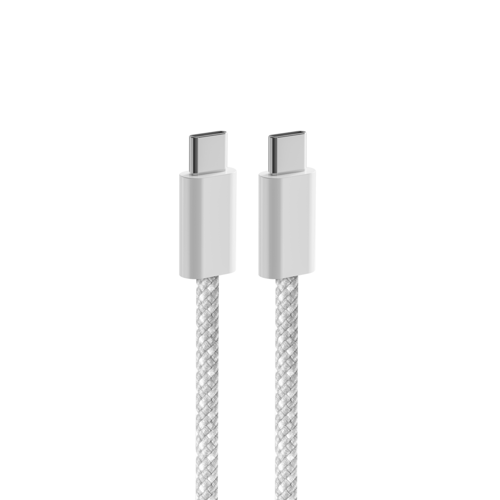 Câble de charge fin tressé USB-C / USB-C - 1.5m - 60W